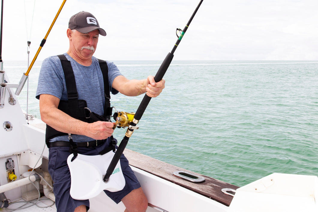  Fishing Belt Rod Holder, Boat Fishing Fighting Belt